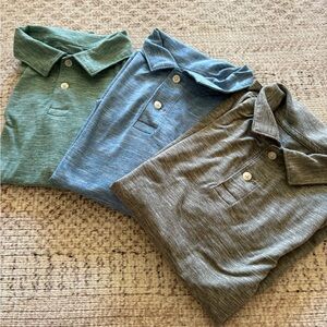 3 active polo shirts crew cuts.